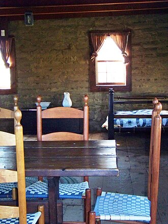 Interior of William B. Ide Adobe Interior of William B. Ide Adobe.JPG