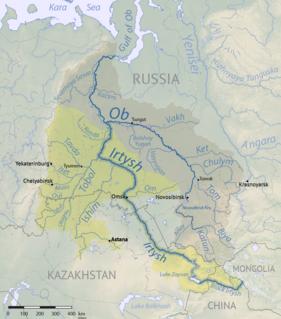 Irtysh river in China, Kazakhstan and Russia