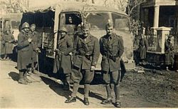 Italian troops entering Ohrid on 12 April 1941. Italians Ochrid 1941 2.jpg