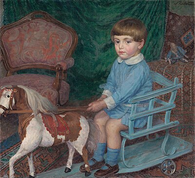 Slika:Ivan Žabota - Deček s konjičem.jpg