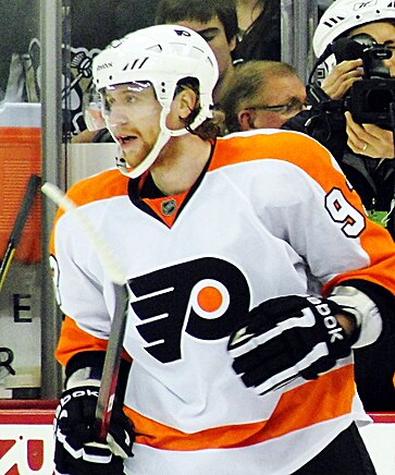 Jakub Voracek played for the Flyers from 2011–12 to 2020–21