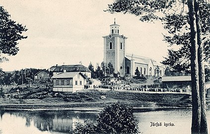 Järvsö kyrka omkring 1910.