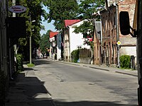 Op de stadsstraat