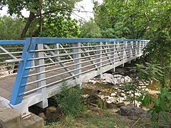 Jennie Dean Park footbridge in 2020