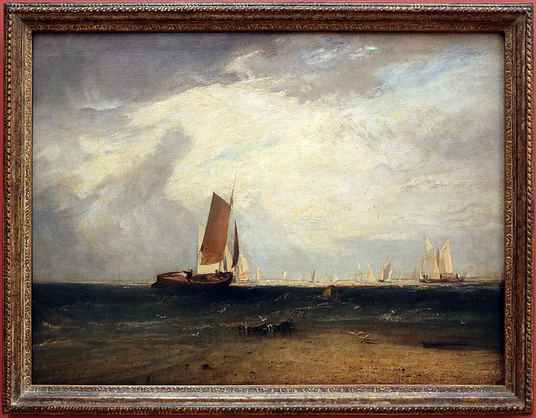 File:Jmw turner, pensando sul blythe, sabbia, cielo terso, ante 1809.jpg