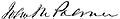 Signature of John Marshall Palmer