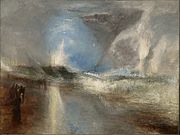 Joseph Mallord William Turner, Fusées et lumières bleues, 1840, huile sur toile