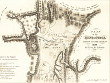 Ancienne carte avec un titre.