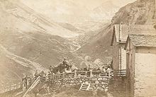 Hospiz auf dem Julierpass, um 1881