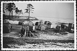 Flyttbara fiskarstugor på Peninsaari, 1930-talet.