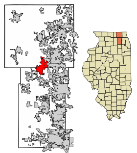 Kane County Illinois Incorporated and Unincorporated areas Huntley Highlighted.svg