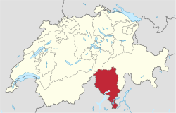 Canton Ticino - Localizzazione
