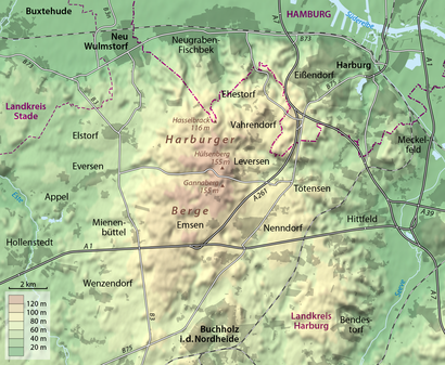 So kommt man zu Harburger Berge mit den Öffentlichen - Mehr zum Ort Hier