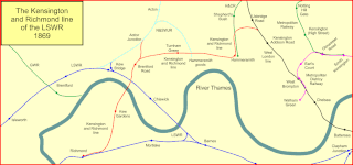 <span class="mw-page-title-main">Kensington and Richmond line of the LSWR</span> Railway line in West London