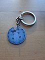 Key ring in celebration of Wikipedia's 20th anniversary, offered to community by Wikimedia Nederland