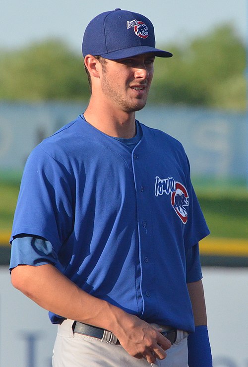 Bryant playing for the Iowa Cubs in July 2014