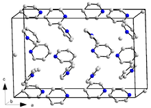 Crystal structure of pyridine Kristallstruktur Pyridin.png