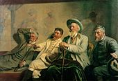 Kunstdommere, 1906, J.F. Willumsen, P.S. Krøyer, Laurits Tuxen och Holger Drachmann.