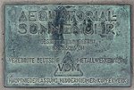 Stifterplakette von den Vereinigten Deutschen Metallwerken