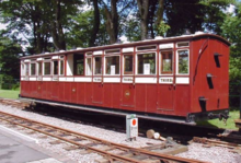 Restored Victorian coach at the Lynton & Barnstaple Railway L&Bcoach72005.png