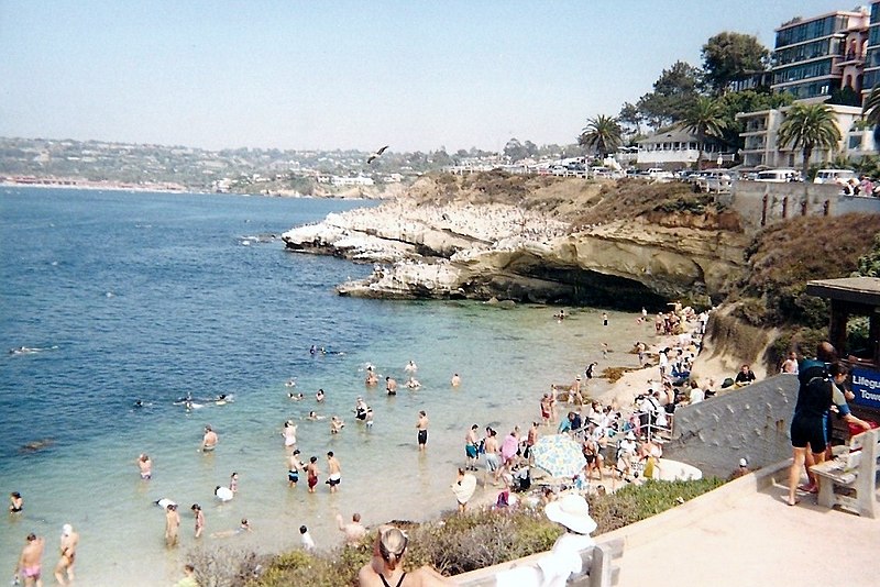 File:La Jolla beach in 2000 - panoramio.jpg