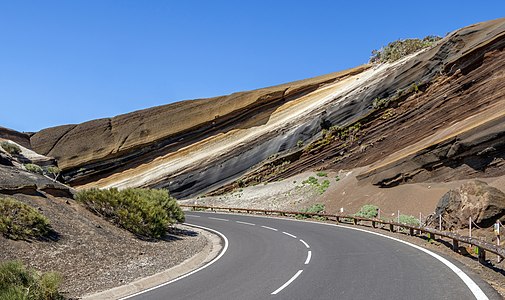 Pyroclastic layers "La Tarta del Teide", Tenerife