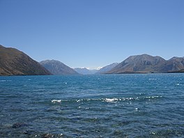 Lake Coleridge looking north-west from the southern end