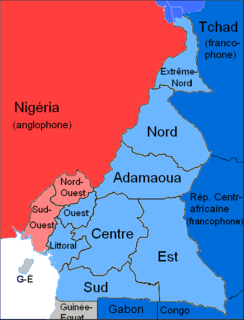 Anglophone Cameroonian English-speaking Cameroonian, mostly of the far western regions