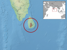 Lankascincus taprobanensis Distribution.png