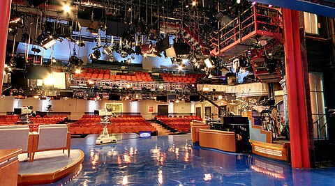 View from proscenium on the set of the Late Show with David Letterman