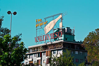 Valdivieso advertising sign national monument of Chile