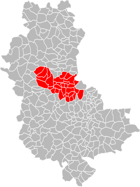 Placering af Beaujolais Pierres Dorées kommunesamfund