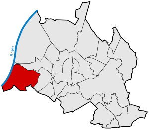 Lokátorová mapa Daxlanden v Karlsruhe.svg