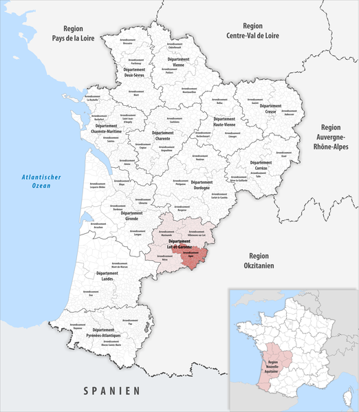 File:Locator map of Arrondissement Agen 2019.png