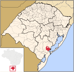 Mappa di localizzazione di Pelotas nel Rio Grande do Sul.svg