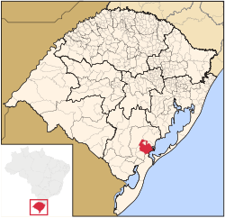 Location in Rio Grande do Sul, Brazil