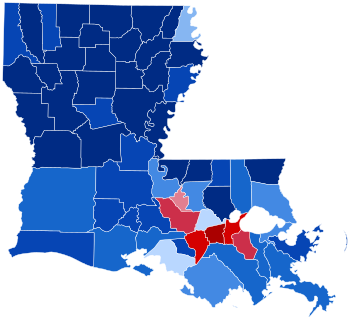 Louisiana elnökválasztási eredményei 1896.svg