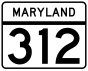 Maryland Route 312 işaretçisi