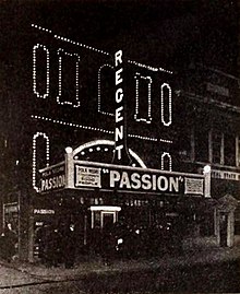 Regent Theater (1921) Madame DuBarry (1919) - Regent Theater, Wichita, Kansas.jpg