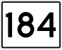 State Route 184 marker