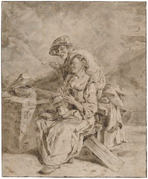 Man and woman in an interior