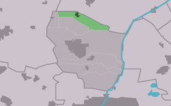 Location in Leeuwarderadeel municipality