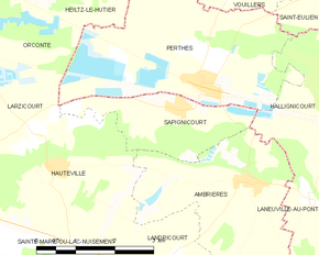 Poziția localității Sapignicourt