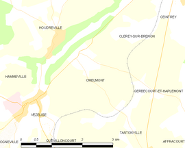 Mapa obce Omelmont