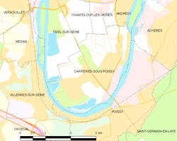 Kart over Carrières-sous-Poissy