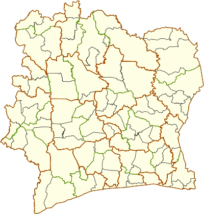 Map of Côte d