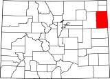 Map of Colorado highlighting Yuma County.svg
