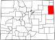 Map of Colorado highlighting Yuma County.svg