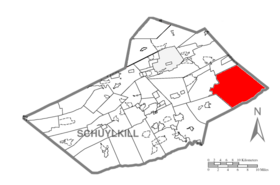 Locatie van West Penn Township