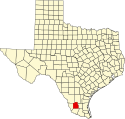 Map of Texas highlighting Jim Hogg County.svg